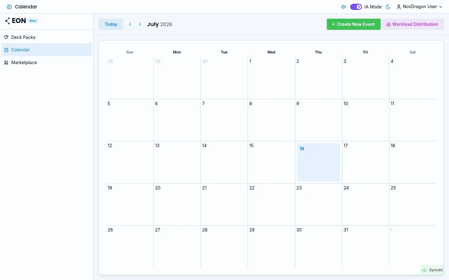Calendario y planificación