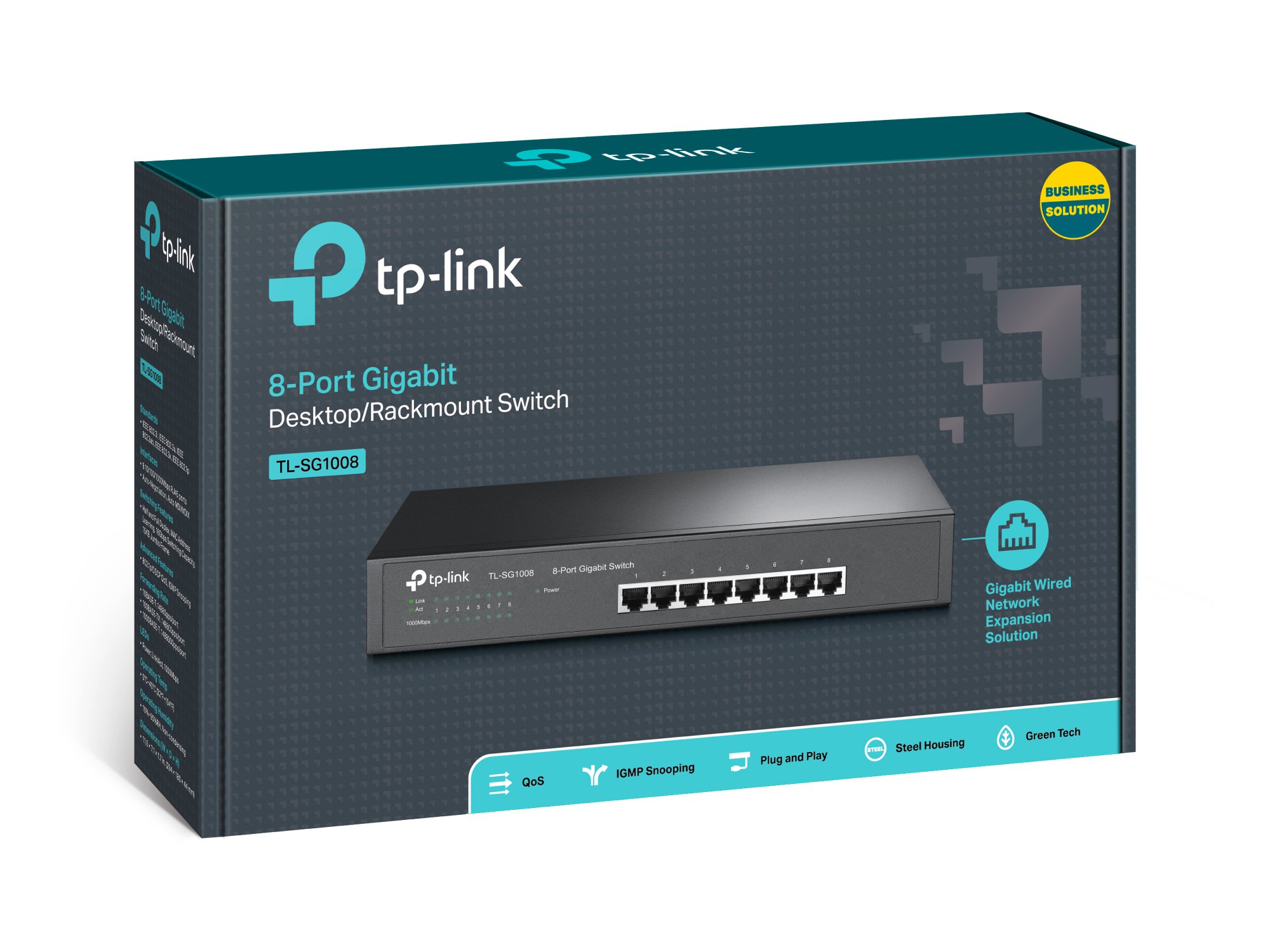 TL-SG608, 8-Port Gigabit Desktop Switch