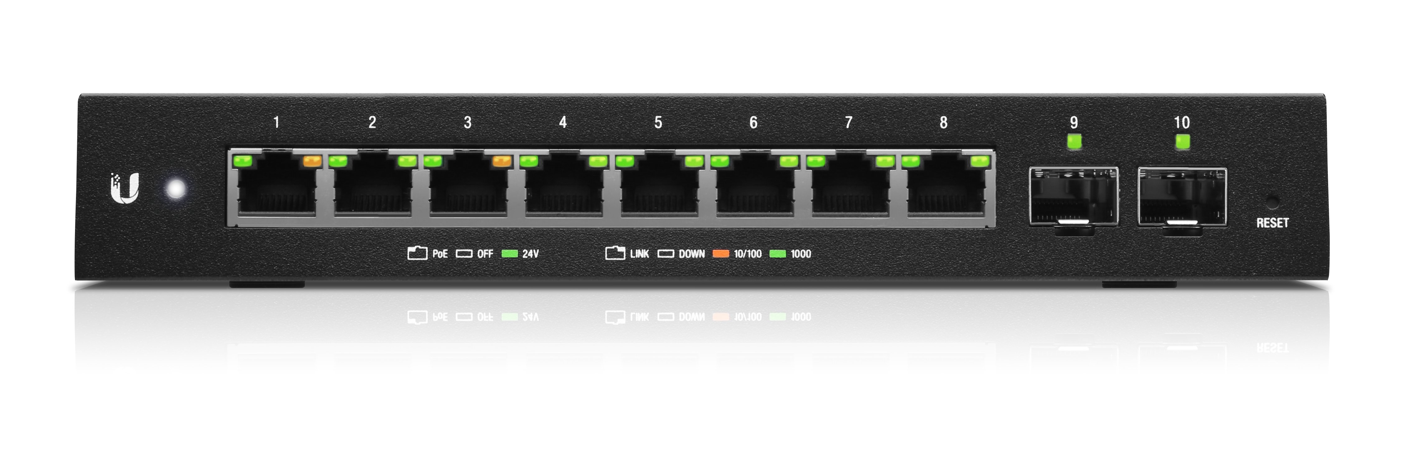 UBIQUITI 10-Port (2 SFP) Managed Switch EdgeSwitch 10X (ES-10X) - The  source for WiFi products at best prices in Europe 