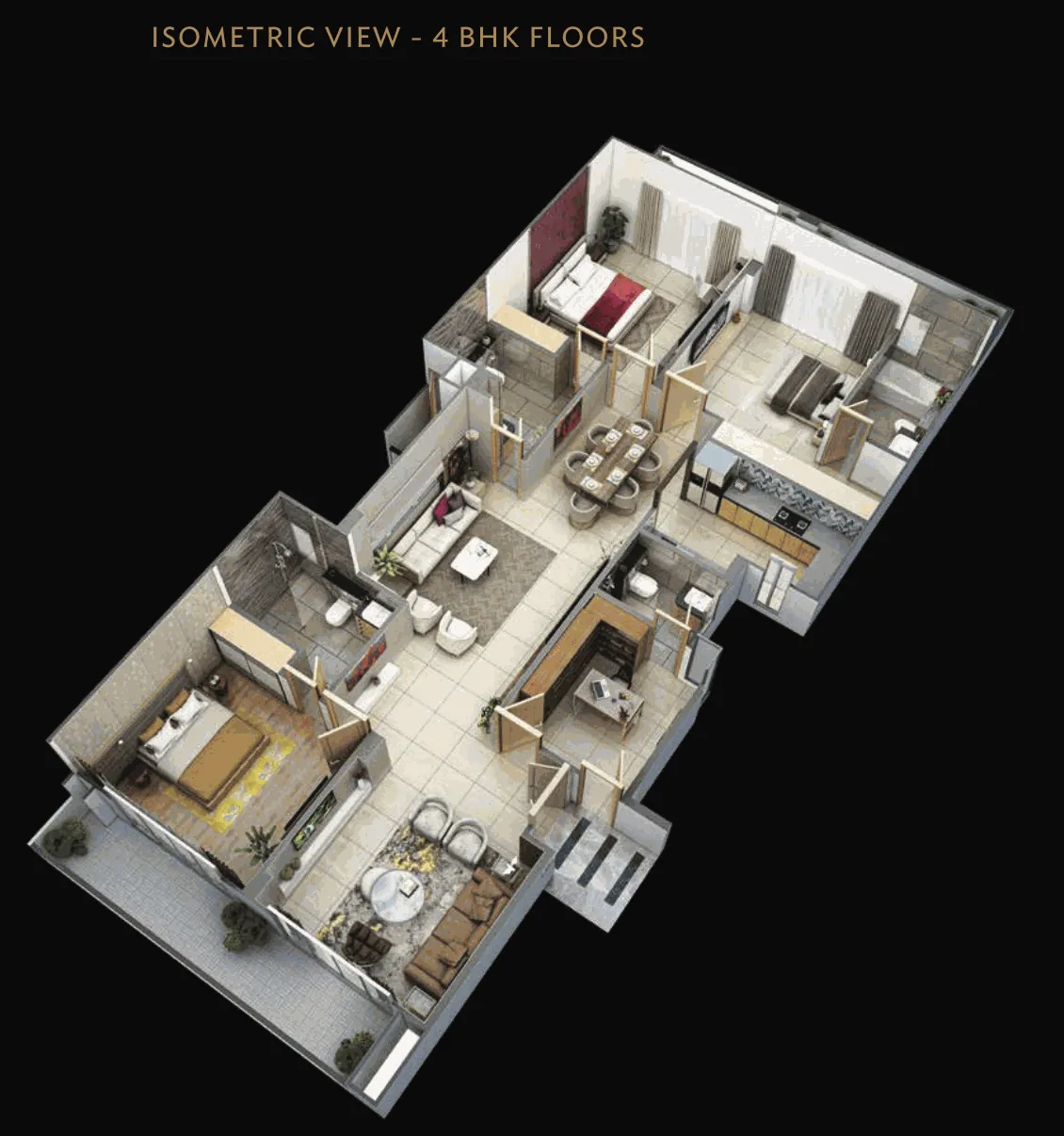 4 BHK Floor Plan