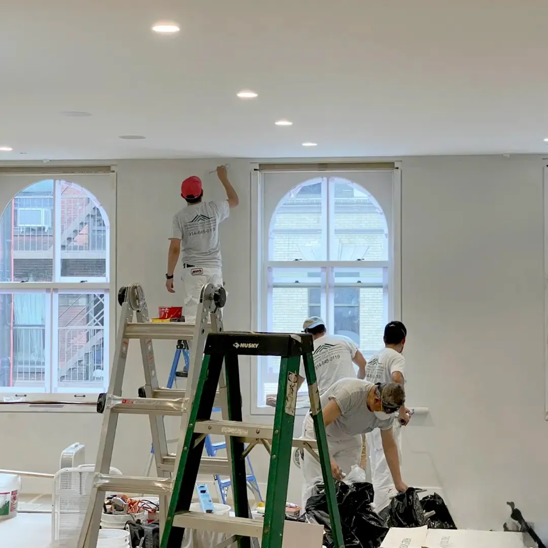 Phase 3 of our Manhattan interior design process: Design Development, showcasing our team finalizing architectural drafting and 3D space renderings.