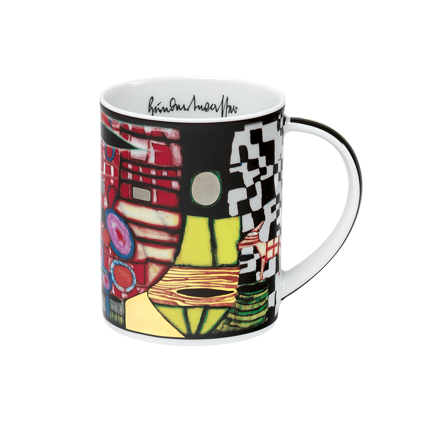 Friedensreich Hundertwasser: 4-teiliges Becher-Set «Magic Mugs 2021»