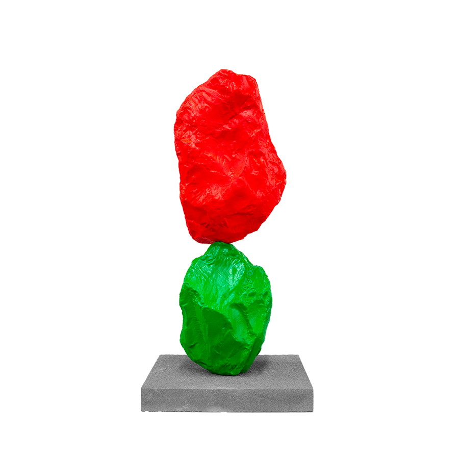 Skulptur «Small Green Red Mountain» (2024) 