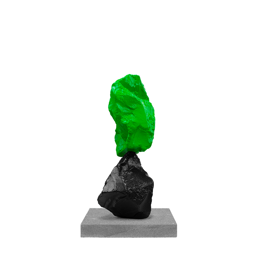 Skulptur «Small Black Green Mountain» (2024) 