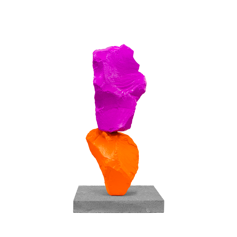 Skulptur «Small Orange Violet Mountain» (2024) 