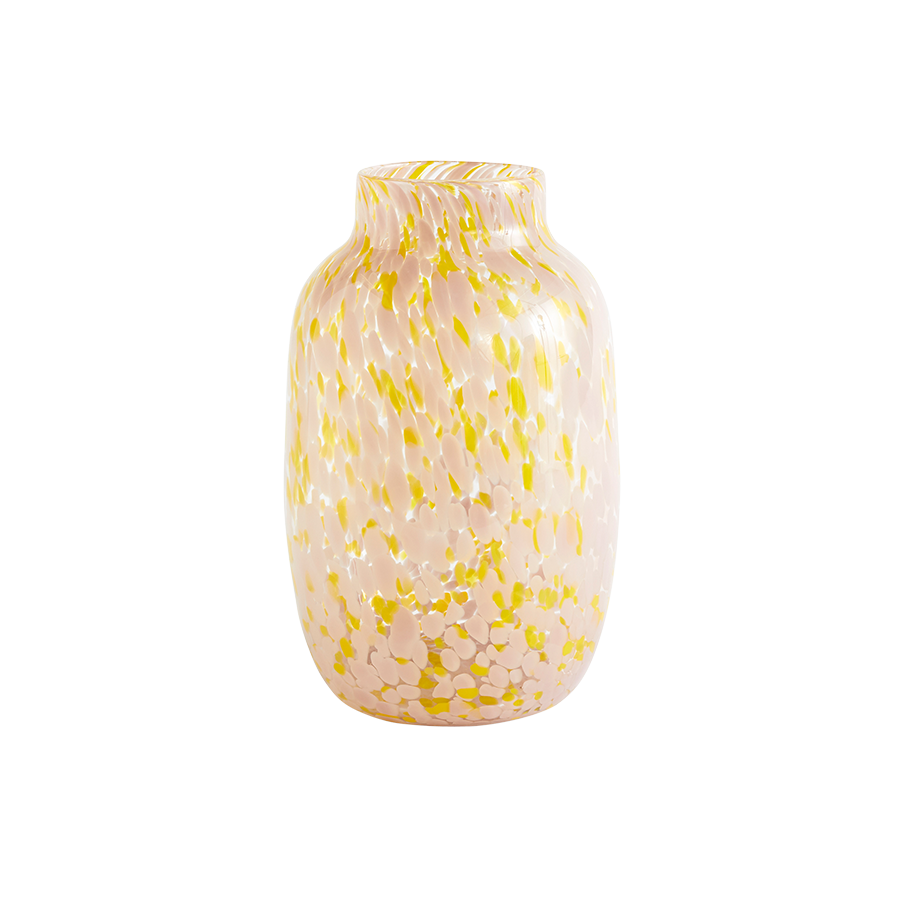 Splash Vase Light Pink Yellow