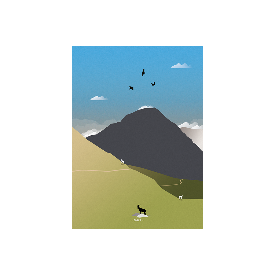 Postkarten-Set Schweizer Berge
