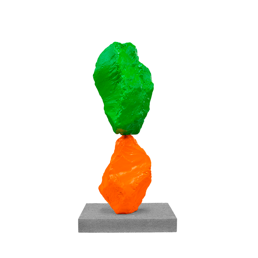 Skulptur «Small Orange Green Mountain» (2024) 