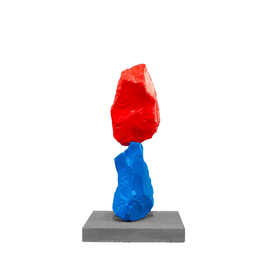 Skulptur «Small Blue Red Mountain» (2024) 