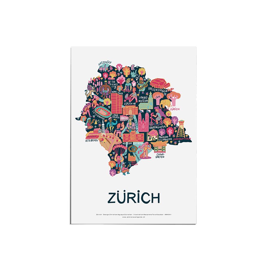 Züri-Poster Wimmelbild