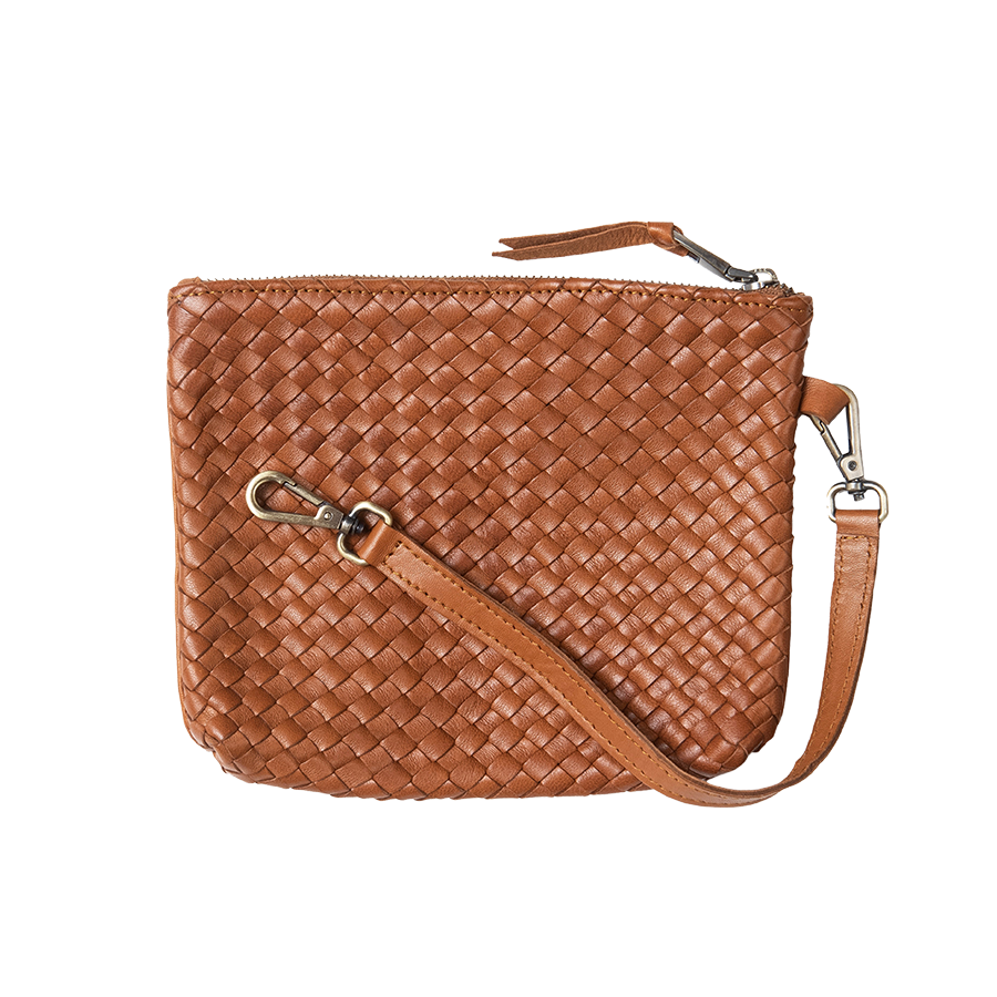 Etui mit Riemen Cognac