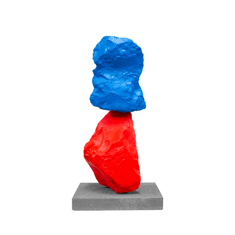 Skulptur «Small Red Blue Mountain» (2024) 