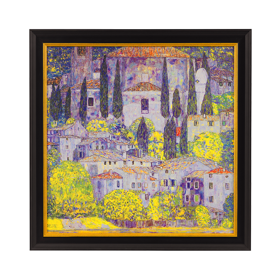 Gustav Klimt: Gemälde «Kirche in Cassone am Gardasee» (1913)