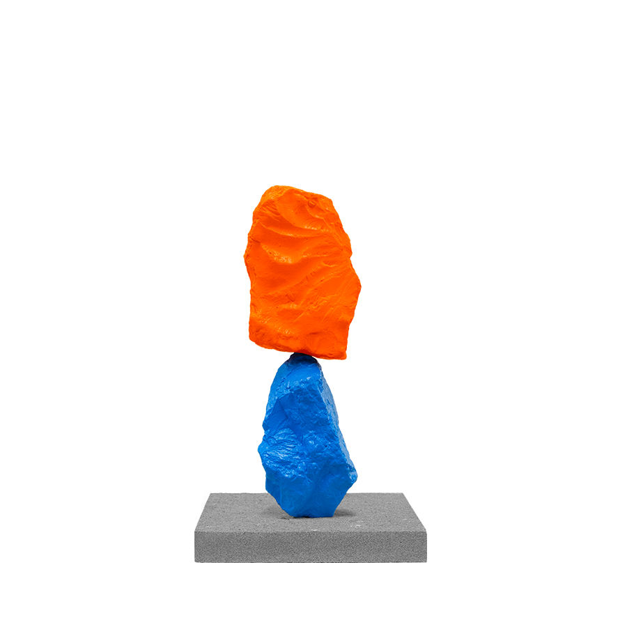 Skulptur «Small Blue Orange Mountain» (2024)