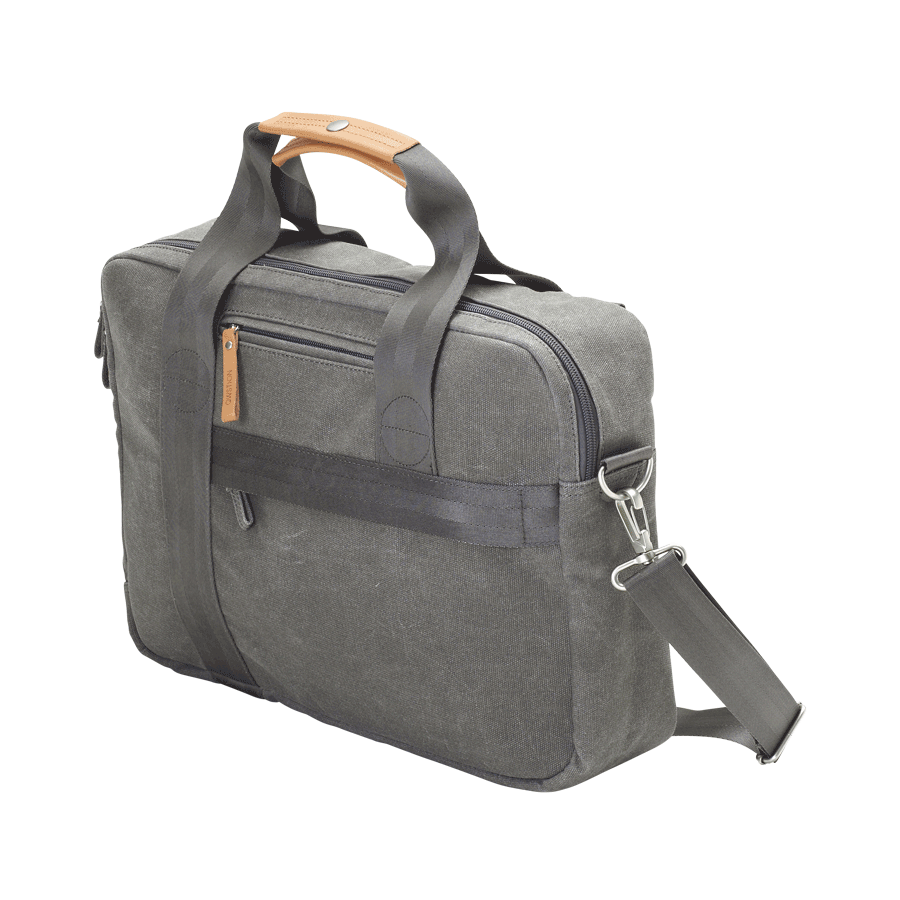 Office Bag Organic Washed Grey