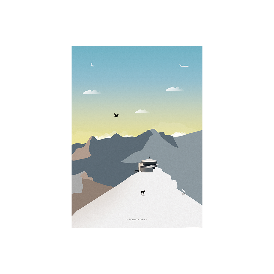 Postkarten-Set Schweizer Berge