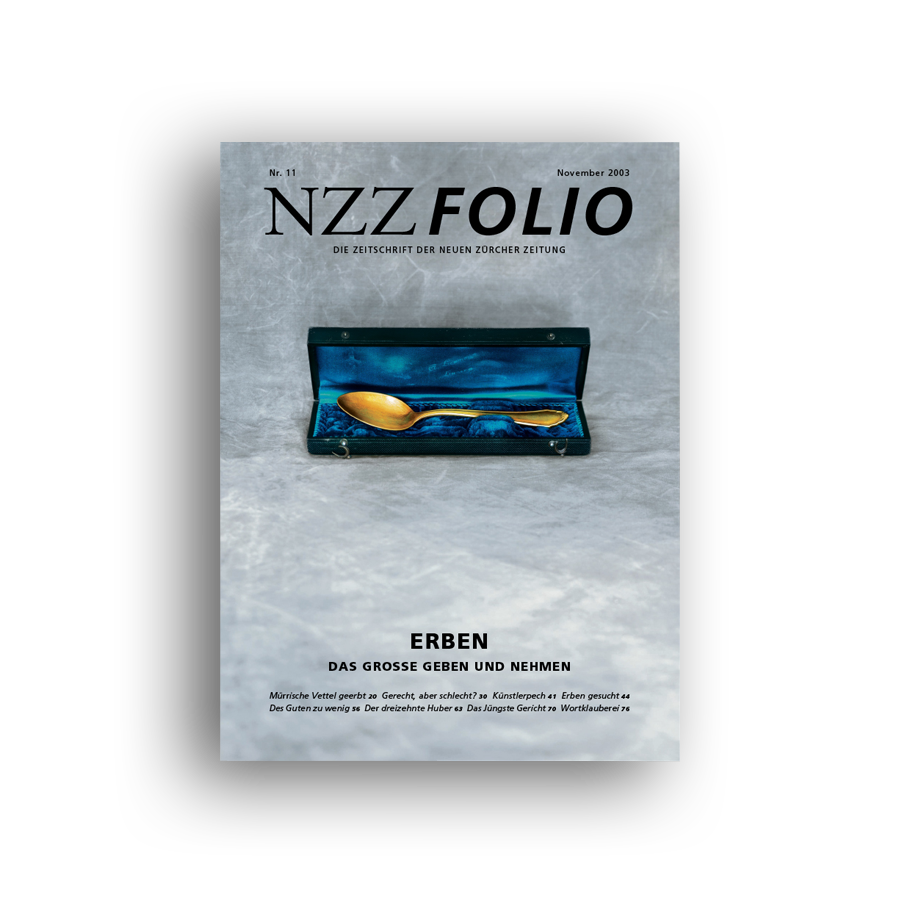 NZZ Folio, November 2003