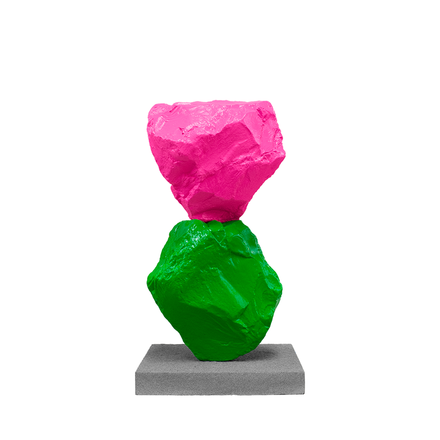 Skulptur «Small Green Pink Mountain» (2024) 