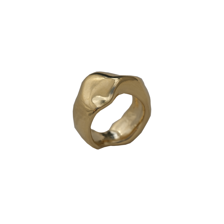 Ring Moa Rezykliertes Silber Vergoldet - 8