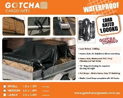 Gotch Small Waterproof Cargo Net