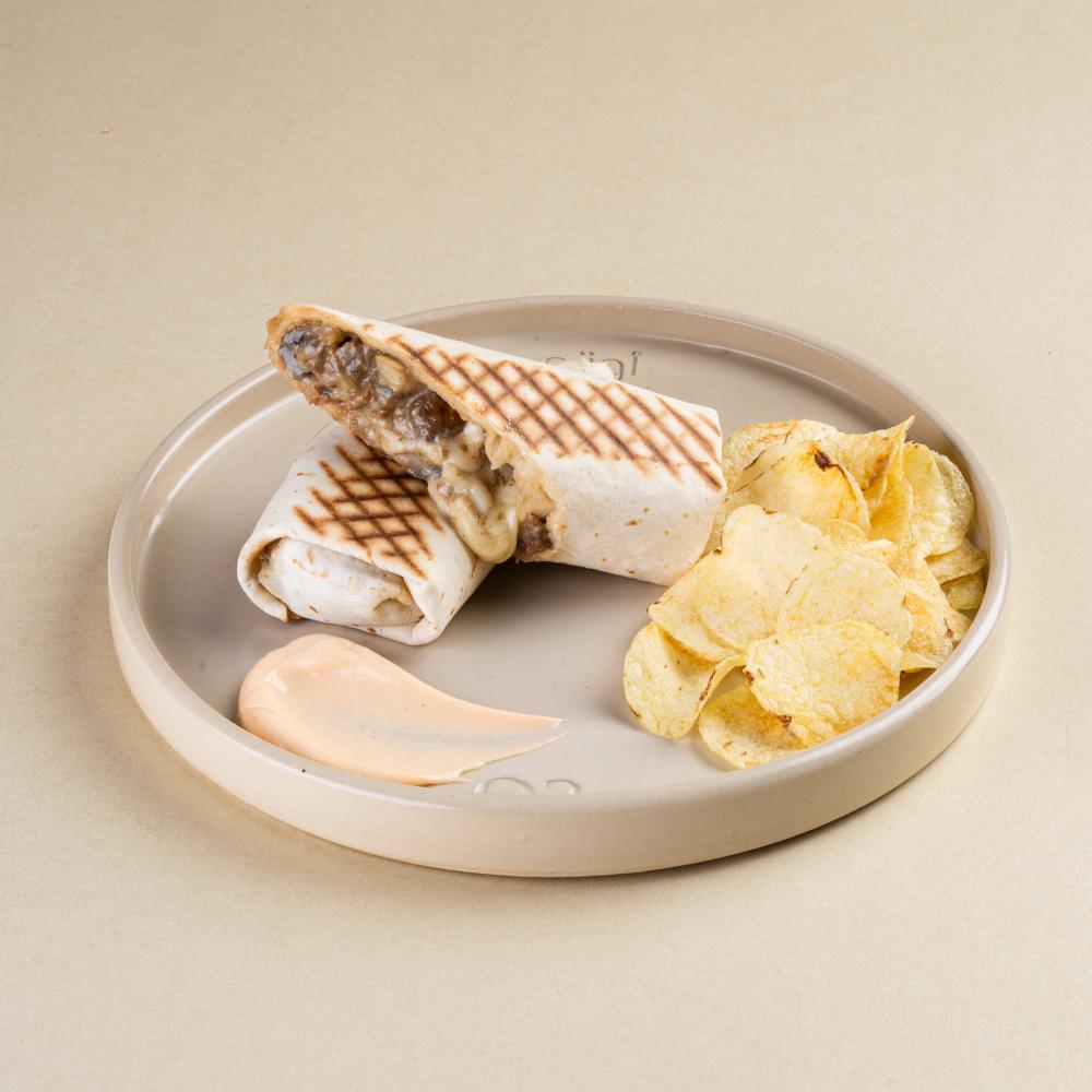 Steak and Mushroom Wrap