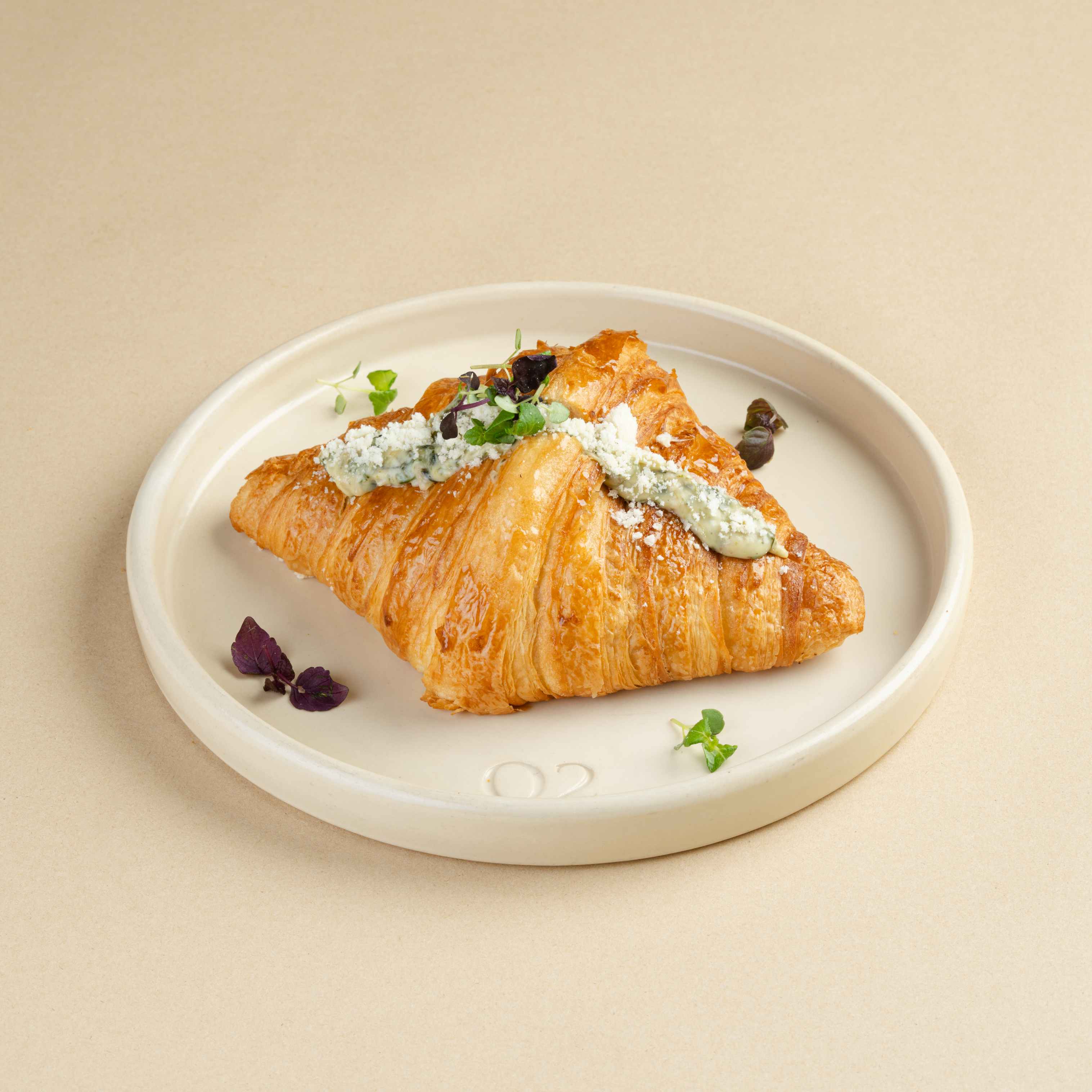 Halloumi Parmesan Spinach Croissant