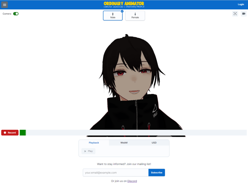 Accept cookies popup shown the first time you visit the voiceover tool site