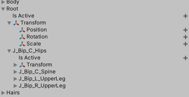 Animating bone Transform Position, Rotation, and Scale in a Unity animation clip