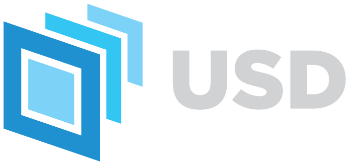 OpenUSD logo for the universal scene description 3D platform from Pixar