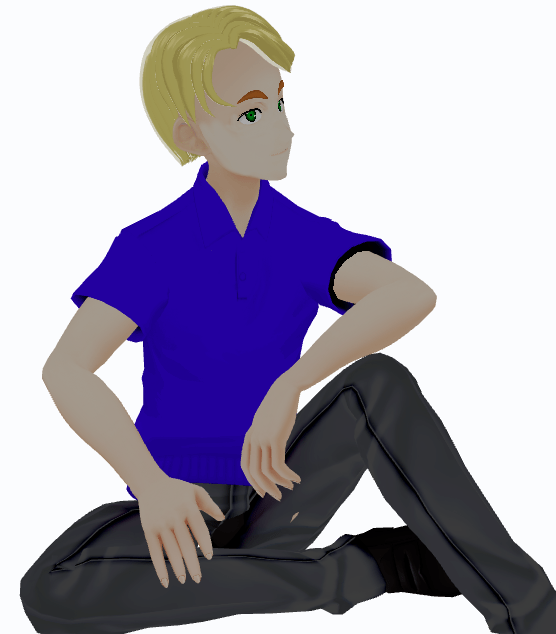 Anime style VRoid Studio character exported in VRM format