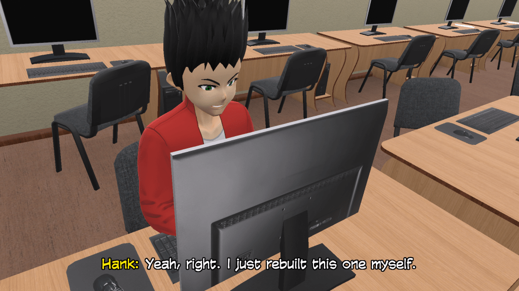 White caption text with a black outline making it stand out from the background image