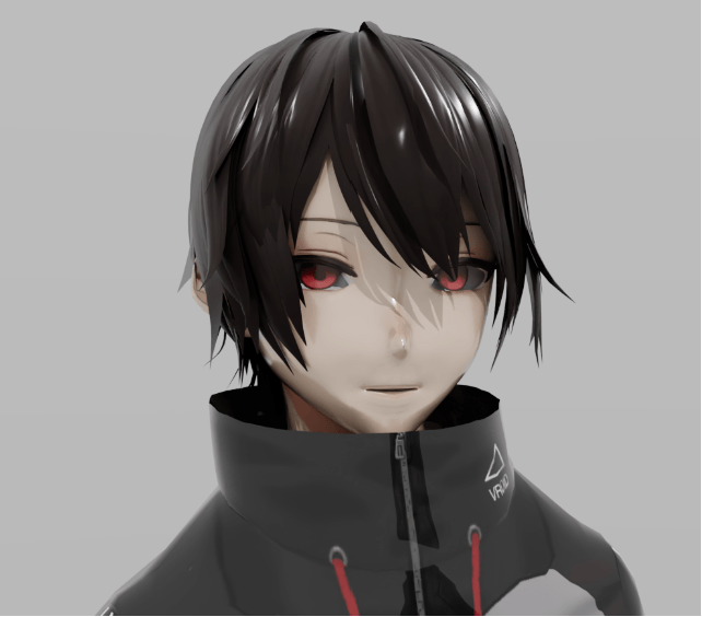 VRoid Studio character rendered in NVIDIA Omniverse via OpenUSD