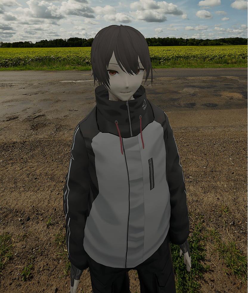 VRoid character rendered correctly in Unreal Engine after setting the opacity threshold to mask the texture