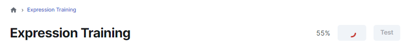 Clicking the Train button to compile and train the TensorFlow.js model in the browser