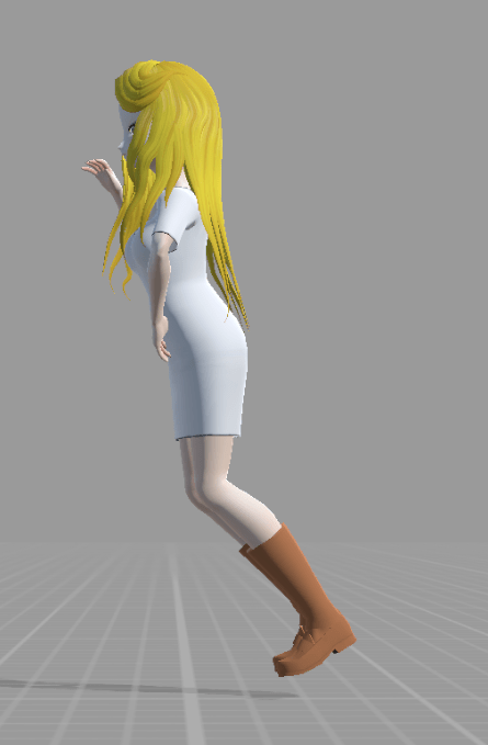 Character with feet floating off the ground after converting the Rokoko capture to humanoid