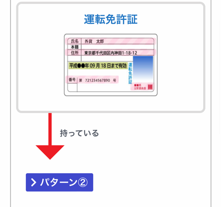 マイナンバーカードをお持ちの方は、マイナンバーカードの表面と裏面をアップロードします