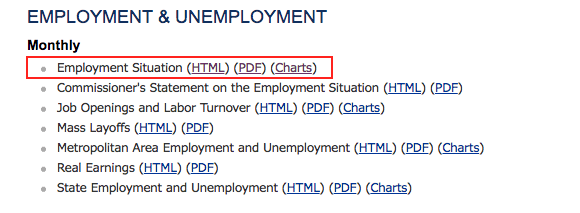 雇用統計のデータへのアクセス方法の画像２