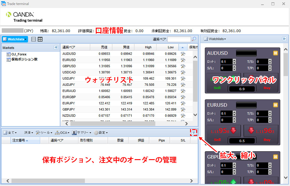 MT5版のTradeTerminalの全体像の画像