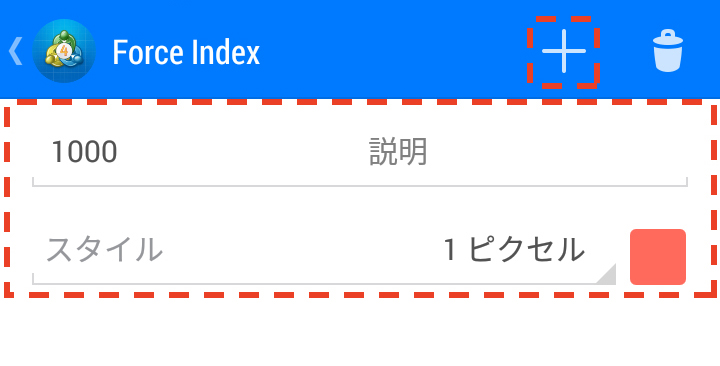 勢力指数の設定画面の使用方法