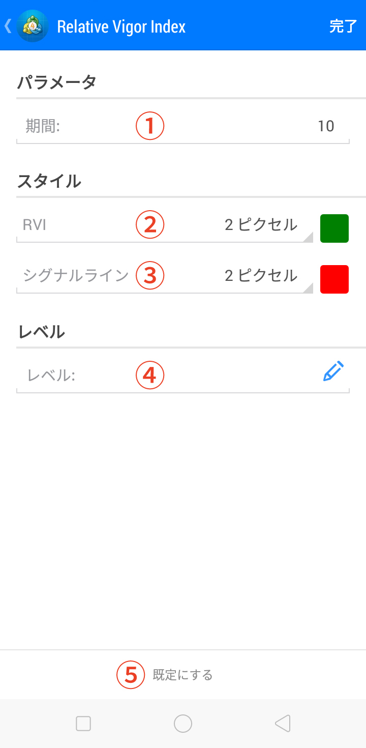 RVIの設定画面の使用方法