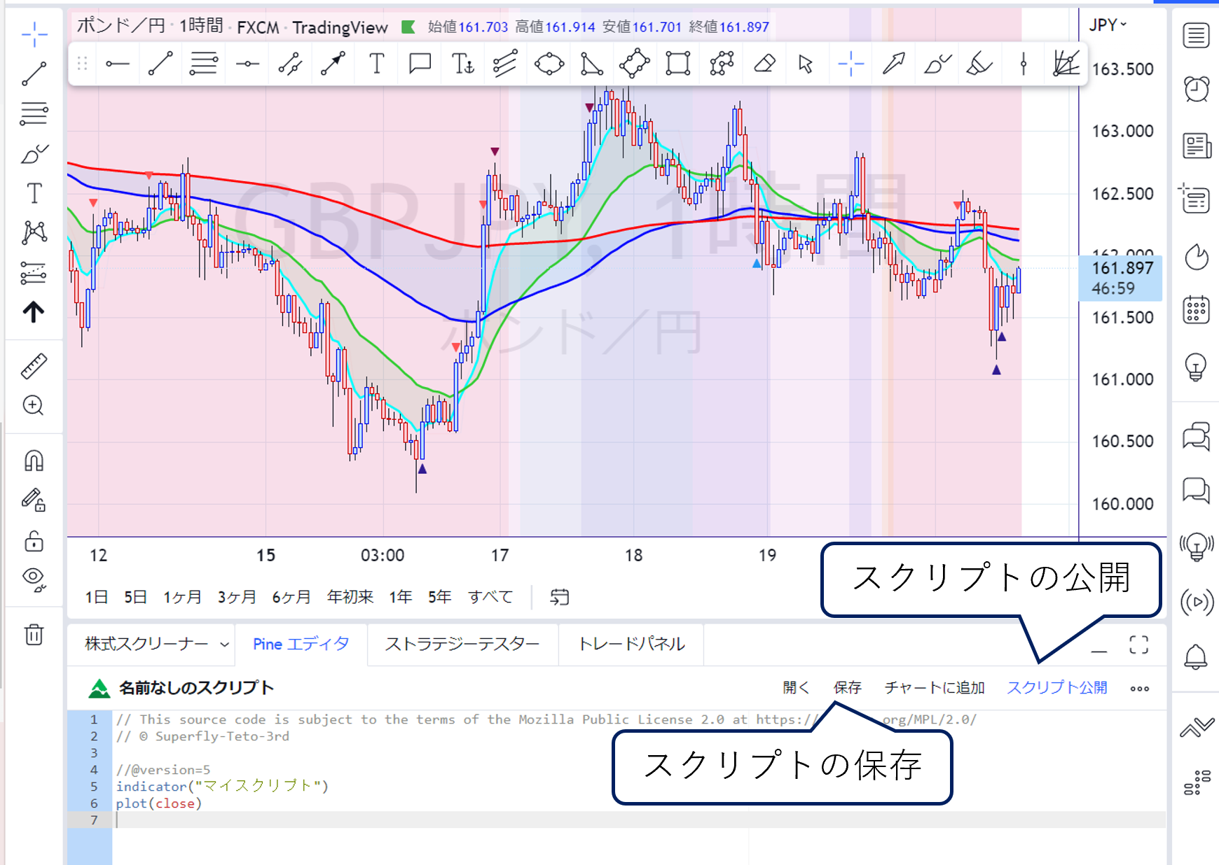 スクリプトの公開機能