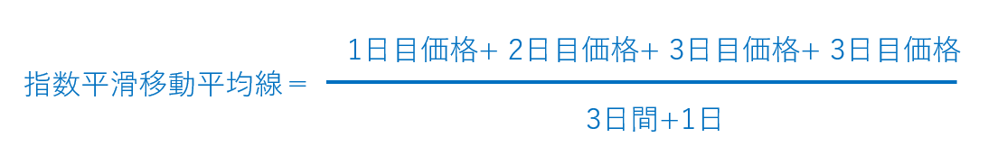 指数平滑移動平均線の計算