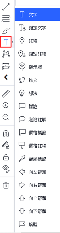 文字和標注工具