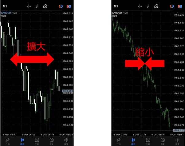 圖表大小調整