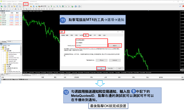 手機收到通知