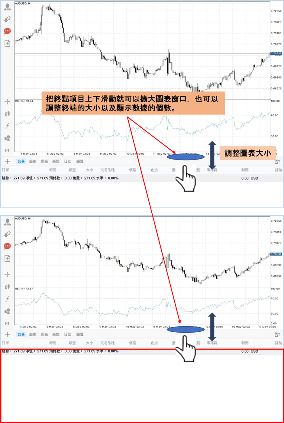 設置圖表大小