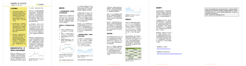 OANDA 黃金雙週報「2022年7月_1期」