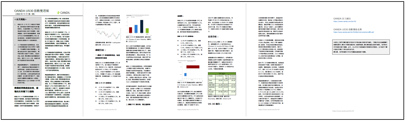 US30雙週報「2022年11月_2期」