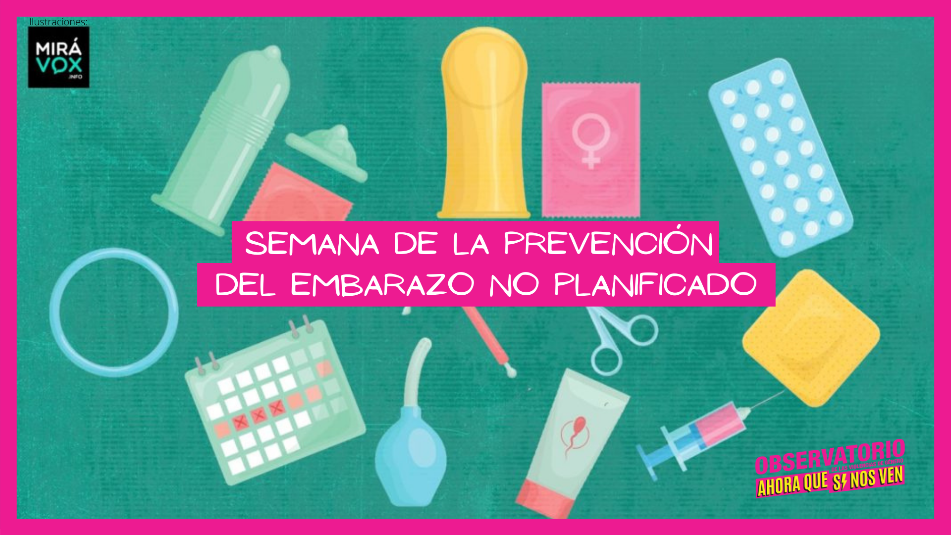 Metodos anticonceptivos como preservativo, pastillas anticonceptivas,etc