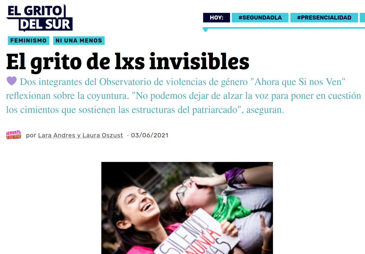 El grito de lxs invisibles